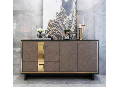 Sideboard Chest of drawers Wardrobe Wood Modern Design Gray Luxury Living room