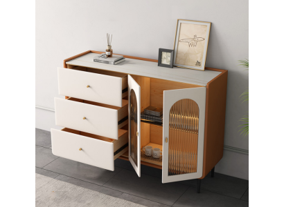 Modern Wood Chest of drawers White Sideboard Low Boards Living room cabinet new