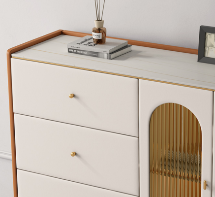 Modern Wood Chest of drawers White Sideboard Low Boards Living room cabinet new