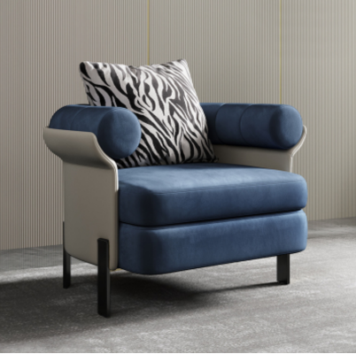 Armchair Lounge Designer Lehn Chair Upholstery Sofa 1 Seater Living room new