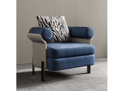 Armchair Lounge Designer Lehn Chair Upholstery Sofa 1 Seater Living room new
