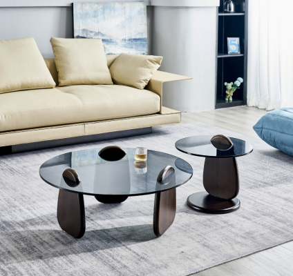 Round Coffee table Coffee table Side table Designer Living room Tables