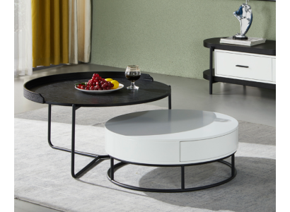 Couch Table Coffee Side Design Luxury Round Tables 2x Set Modern new