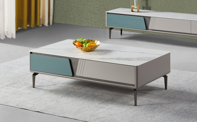 Coffee table Table Design Tables Living room Wooden table Gray new