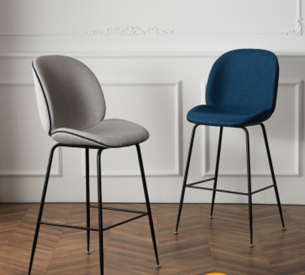 Dining room Modern Dining room chair Upholstered chair Design Furniture Gray new