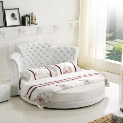 Round Bed Luxury Chesterfield Beds Sleep Room Double bed 200x200 cm