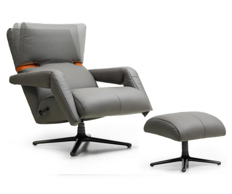 Luxury Armchair Furniture Club Lounge Relax Imitation leather Furnishings Living room