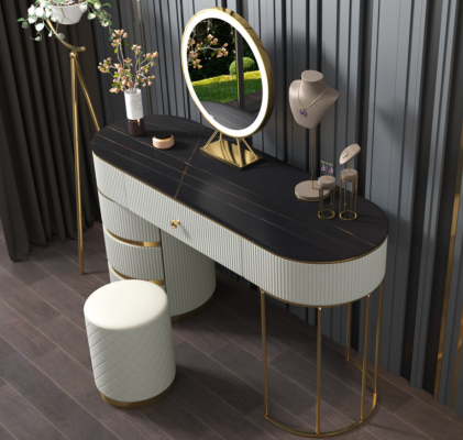 Dressing table Mirror Console Schmink Tables Table Consoles stainless steel
