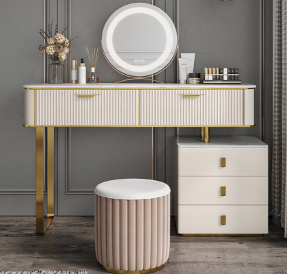 Dressing table Mirror Luxury Console Chest of drawers Bedroom Console table