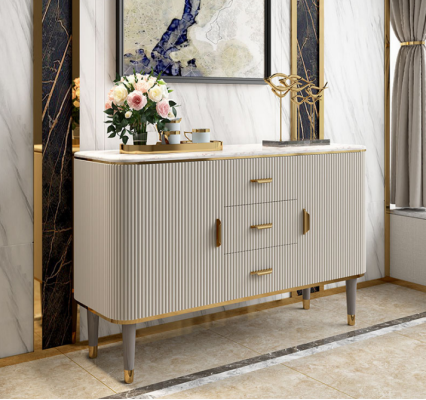 Design Furniture Luxury Chests of drawers Sideboard Living room Modern Gray Wood new