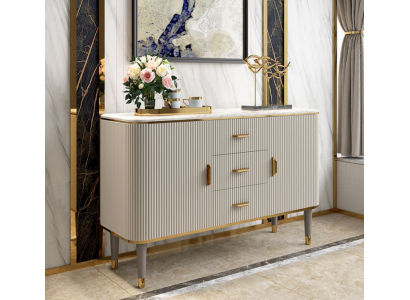 Design Furniture Luxury Chests of drawers Sideboard Living room Modern Gray Wood new