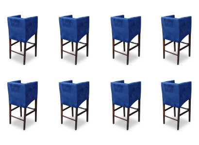 8x Stool Counter Bar Stool Armchair Chair Stool Bar Counter Design Complete