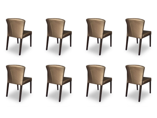 8x Chairs Chair Upholstery Design Lehn Suite Armchair Complete Modern Set new