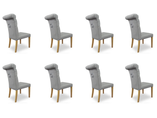 8x Chairs Chair Upholstery Design Lounge Club Seat Lehn Suite Armchair Luxury new
