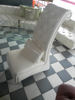 Design Armchair Chair Club VIP Throne Lounge Sofa Couch with KristAll n Cushion new