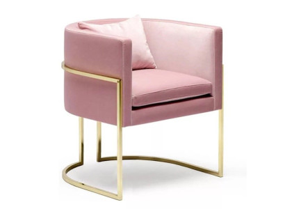 Armchair Metal Design Upholstery Lounge Club Chair Seat Relax Luxury Room Waiting new