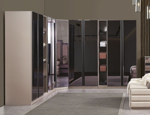 Configure walk-in cabinets Bedroom Wardrobe Loft Furniture corner cabinet