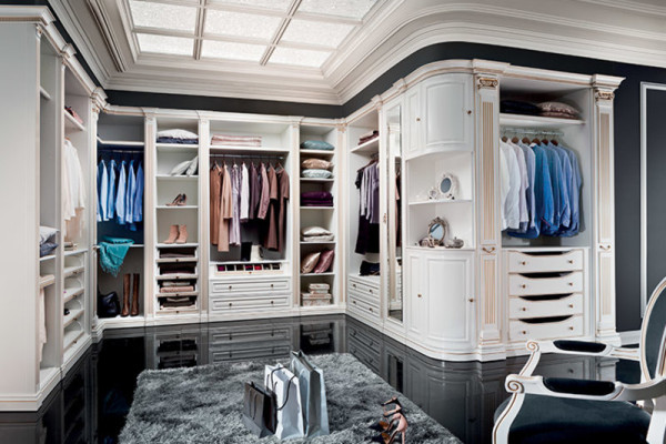 Element Model V1D-13 for Walk-in Wardrobe Wardrobe Italian Furniture