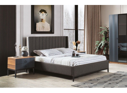 Design Bedroom Set Luxury Modern Furniture Set Bed and 2x Bedside tables