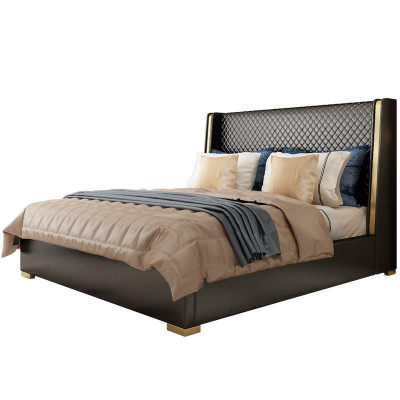 Designer Upholstered bed Bed Beds Fabric Wood Luxury marriage bed 180x200cm Double bed
