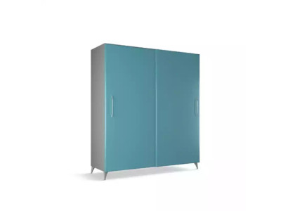 Wardrobe Bedroom Modern Wardrobe Clothes cupboards turquoise green