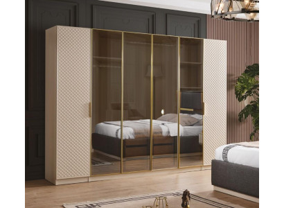 Elegant Wardrobe in the Bedroom luxurious Wood Furniture Cabinets Wardrobe