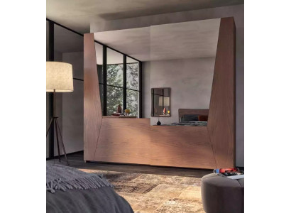 Wardrobe brown Bedroom Wood Wardrobe Luxury Modern Clothes cupboards