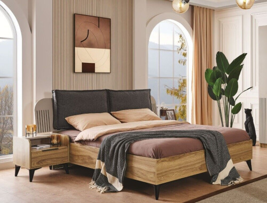 Luxury Bedroom Set Complete Designer Bed 2x Bedside tables 3 pieces new