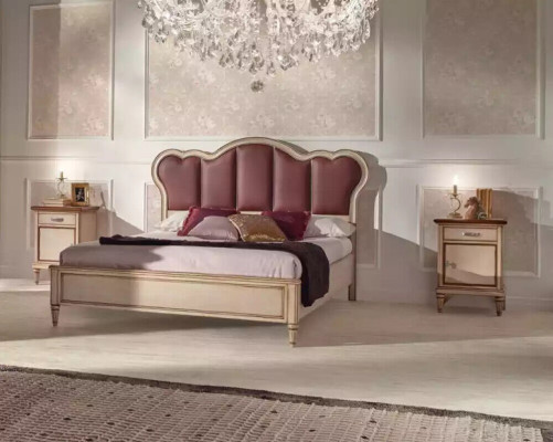 Bedroom Complete Bedside tables Modern Bed Luxury Set Designer Furniture new