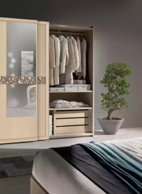 Bedroom Set Bed 2x Bedside tables Wardrobe Design Luxury new 6pcs