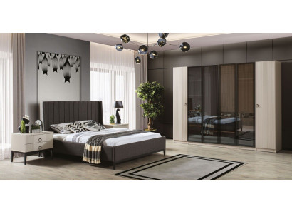 Bedroom Set Bed 2x Bedside tables Wardrobe modern furniture 4 pieces