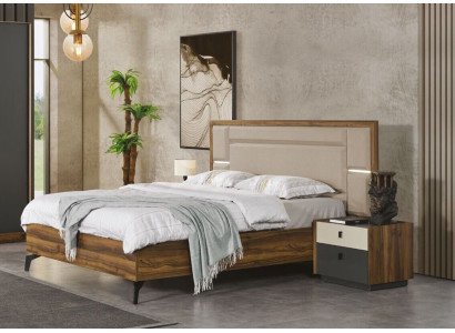 Bedroom Set Bed Bedside table 3 pcs Design Furniture Beds Luxury Complete