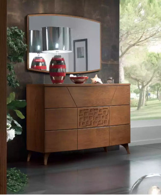 Bedroom Set Chest of drawers Mirror Luxury Complete's Modern Chests of drawers 2pcs
