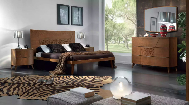 Bedroom Set Chest of drawers Mirror Luxury Complete's Modern Chests of drawers 2pcs