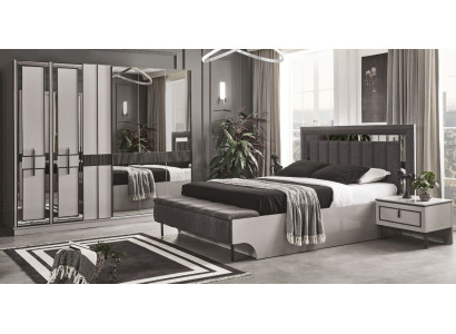Bedroom Set Complete's Bed 2x Bedside tables Wardrobe Luxury Furniture