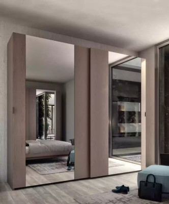 Wardrobe Luxury Design Sleep Room Cabinets Clothes Wood Wardrobe
