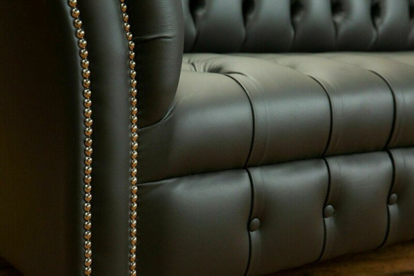 Chesterfield 2 Seater Sofa Leather Sofa Couch Upholstery Seat Suite Two-seater new