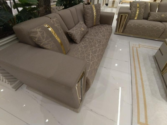 Sofa set 3+3+1+1 Seater Textile Modern Complete Armchair Sofa 3 Seater Luxury