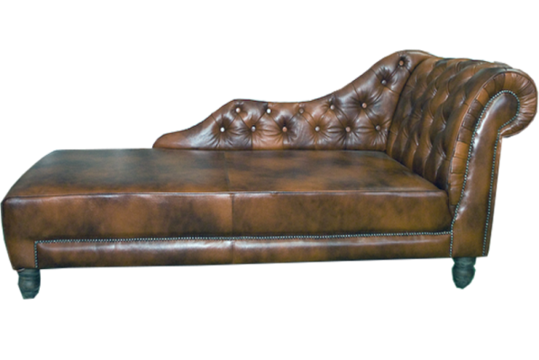 Chaise Longues Chesterfield Lounger Chaise Leather Textile Fabric Sofa Relax