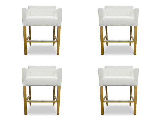 4x Bar Stool Bar Stool Counter Bar Chair Set Chairs Upholstery Seat Suite