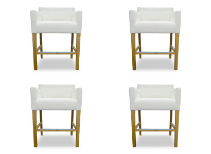 4x Bar Stool Bar Stool Counter Bar Chair Set Chairs Upholstery Seat Suite