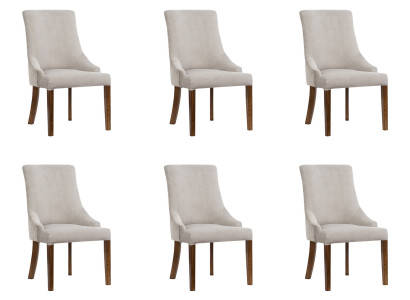 6x Designer Upholstery Chair Set Suite Chairs Complete Lehn Seat Lounge Club new