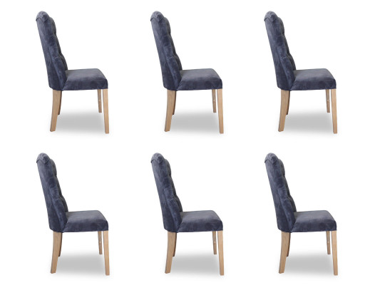 6x Chairs Chair Upholstery Design Chesterfield Suite Armchair Complete Set