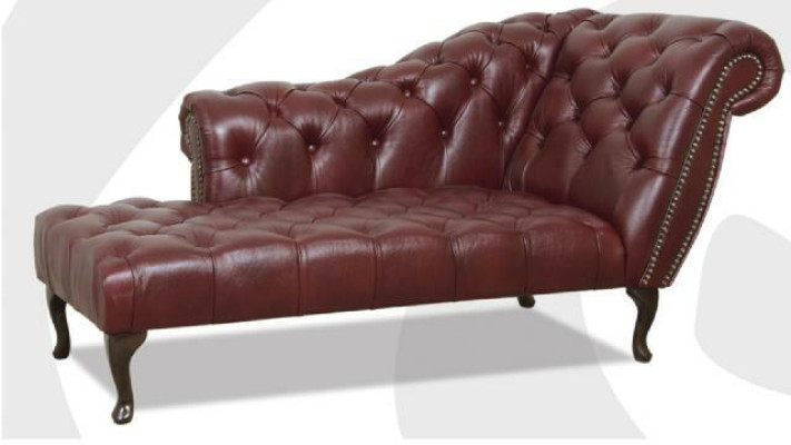 Chesterfield Lounger Chaise Longues Couch Sofa Leather Sofa Textile with KristAll n new