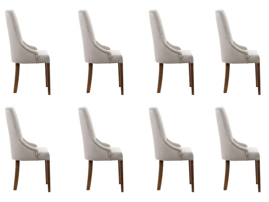 8x Designer Upholstery Chair Set Suite Chairs Complete Lehn Seat Lounge