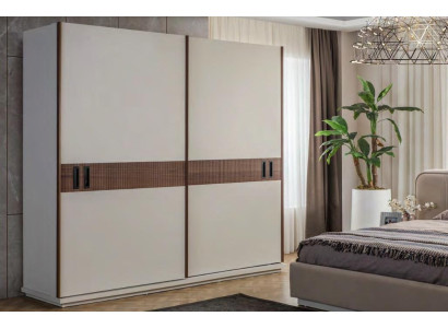 Stylish White Wardrobe Bedroom Cabinets Luxury Wood Furniture