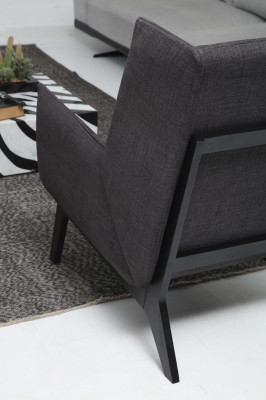 Corner sofa L-shape Armchair Sofa Living room Gray Modern Fabric Sofas Seater