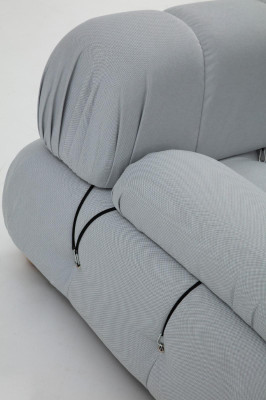 Complete e Couch Set Sofa Set 321 Seater Modern Fabric Gray Set
