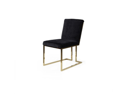 Black Stainless Steel Chair Metal Chair Dining room Designer Upholstery Chairs