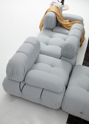 Living room Corner sofa Sofa Fabric Sofas Corner Gray Modern Polyester Design